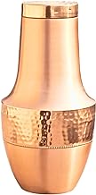 2activelife- Copper Bedside Carafe, Pure Copper Water Bottle Pitcher with Lid, Heavy Duty Metal Vessel Drinking Copper Carafe With Copper Cup,- Ideal Capacity-1.4 Lt. (47.3 US Fluid Ounce)"