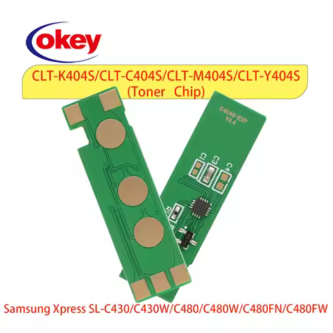 4pcs CLT-404 404S Chip for Samsung Xpress SL-C430 C430W C480 C480W C480FN C480FW toner cartridge chi