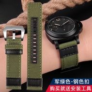 สายนาฬิกาผ้าไนลอนแบบต่อเพิ่ม PAM01661 Panerai Luminor Marina ขนาด 441 สายนาฬิกาแบบผ้าใบ ขนาด 22 24 ม