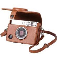 Mini EVO Case - Mini EVO Case With Shoulder Strap - In Brown Lychee Texture Horizonal Style