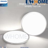 PHILIPS LED Ceiling light CL254 Series Round Cool White light (4000K)/Cool Daylight (6500K), 12W/17W/20W, Silver, White Edge Color, Bright, Energy Saving, For Bedroom, Living room, Kitchen, Store Room DWHome DWHOME .COM.SG