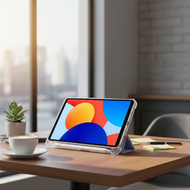 Transparent Foldable Case with Pen Tray for Redmi Pad SE 8.7inch Xiaomi Pad 7  Sarung Lipat Telus de