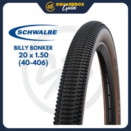 SCHWALBE Billy Bonkers Folding Tyre, Bronze Skin, 50-406 (20x2.00)