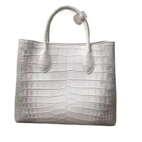 Himalayan Authentic Crocodile Belly Leather Women's Handbag Real Crocodile Leather Women's One-Shoul