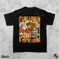 Casino Gambling Graphic T-Shirt Bootleg 90S Meme Vegas Tee Funny Poker Humor Shirt Retro Slot Machin