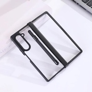 Black Case + Stylus Samsung Z Fold 4 5G Fold 5 Fold 6 Fold 7 HE 304 Transparent Case