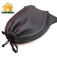 ~PU Leather Soft Storage Bag Pouch Case For Around Earphone AE TP-1 DJ Headphone Black