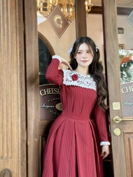 December5 เช็คสินค้าในแชทก่อนสั่ง S M L 2XL 4XL dress เดรสผู้หญิง เดรสสาวอวบ เดรสออกงานหรูๆ เดรสกระโ