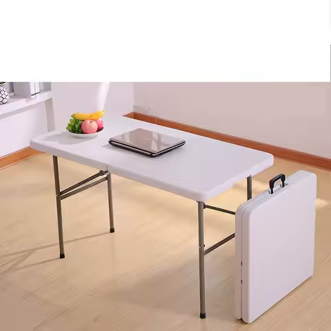 Household Simple Portable Folding Dining Table,Multifunctional Trade Office Learning Long Fold Table