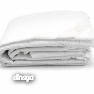 QUILT COVER ONLY PLAIN WHITE BEDCOVER COVER /DUVET COVER WITHOUT FILLING