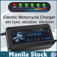 NEW Intelligent Ebike Charger 48V12AH 48V20AH 60V20AH For Battery Lead Acid Battery Charger Smart
