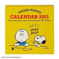 Japan Sanrio - PEANUTS Snoopy 史努比 日版 家居 大號 壁掛 月曆 行事曆 掛牆 日曆 2021 年曆 (日本假期) 史奴比 史諾比