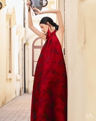 Emwear Đầm Yếm Gấm Phượng Hoàng Sang Trọng Nổi Bật Cho Nữ - EM WEAR