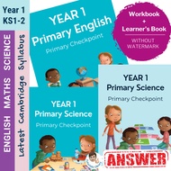 21🅿 Year 1 NEW Cambridge Primary Science Mathematics English Learner's Book + Workbook Answer Year 1