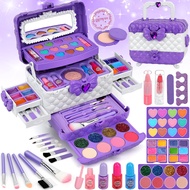 Kids Makeup Kit for Girl Gifts, 54PCS Teensymic Toys Washable Little Girls Princess Make Up Toys for