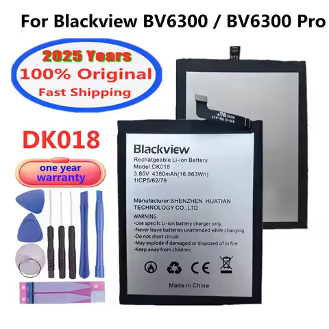 2025 Years 100% Original Battery DK018 For Blackview BV6300 Pro BV6300Pro Phone Bateria Batteries 43