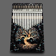 đàn kalimba gỗ 21 17 phím nguyên khối giá rẻ cực xinh mèo hồng cá voi xanh âm hay tune chuẩn - piano