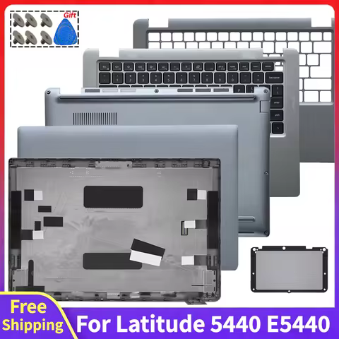 For Latitude 5440 E5440 L5440 LCD Back Cover Replace Screen Rear Lid Top Case Front Bezel US Palmres