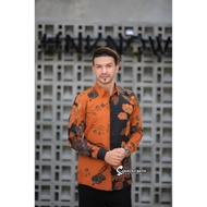 KEMEJA PREMIUM LONG-SLEEVED BIKET FLOWER MOTIF BATIK SHIRT || HAMZAH PREMIUM BATIK
