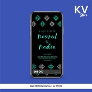 Kad Jemputan Kahwin Digital PDF - Songket
