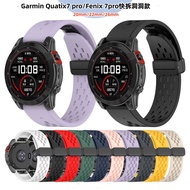 22mm 26mm 20mm Quick Fit Silicone Magnetic Watchband For Garmin Fenix 7X 7 pro 7S X 6 6S Pro 5 5X 5S Plus Enduro 2 Gen2 Sport Strap