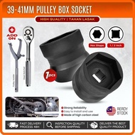 39-41MM Pulley Spanner Spanar Scooter Motorcycle 1/2 Drive Hex Shape Double Head Pulley Nut Socket W