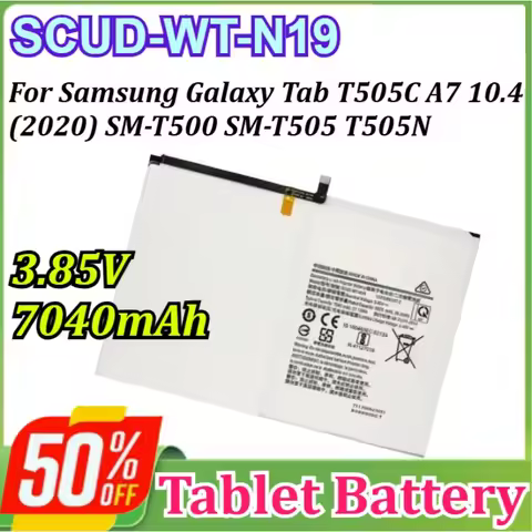 New SCUD-WT-N19 3.85V 7040mAh Replacement Tablet Battery for Samsung Galaxy Tab T505C A7 10.4 (2020)