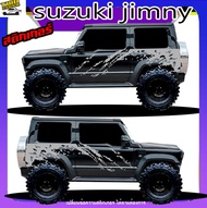สติ๊กเกอร์ suzuki jimny  ซูซูกิ จิมนี่ สติกเกอร์ติดข้างประตู ได้2ด้าน ทำแบบเปลี่ยนข้อความฟรี สนใจทัก