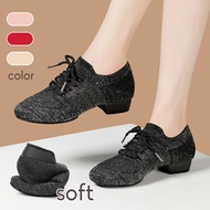 Breathable Low-heeled Ballet Dance Shoes Women's Low Heel Jazz Dance Shoes Teacher Shoes