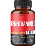 agobi 4in1 Benfotiamine Supplement - 2 Months for Digestion, Energy Production & Immune - Plus Root,