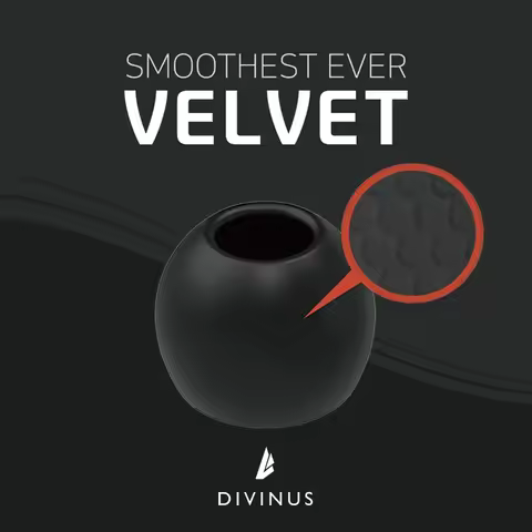ELOIT/DIVINUS Velvet Silicone Earphones Ear Tips for Nozzle Size 3-5mm, Soft Deeply Eartips For IEMs