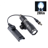 Surefire M300ลูกเสือไฟฉาย340Lumens Led M300มินิไฟฉายล่าสัตว์ไฟฉายพอดี20มิลลิเมตร RailTactical แสงที่มีฟังก์ชั่นคู่เทปสวิทช์