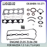 Engine Full Overhaul Gasket Kit Rebuild Set For MAZDA 323 FESTIVA 1.5L 1.6L 1.5 1.6 L T L4 GAS 98-04