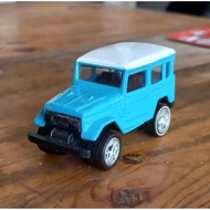 Majorette 4x4 4UNT4 toyota land cruiser fj40 loose diecast custom rubber tires (t)