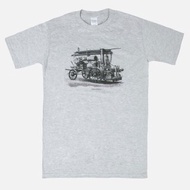 短袖T恤-古董蒸汽消防車 gasdampfspritze