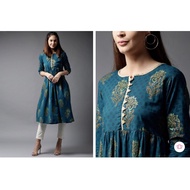ORIGINAL INDIAN KURTI CLOTHES SIZE XL COMFORTABLE TO WEAR TOP ONLY / INDIAN ANARKALI CLOTHES / INDIA