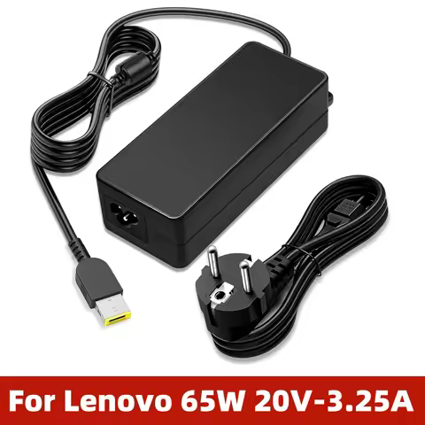 65W 20V 3.25A USB Laptop Adapter Power Charger Compatible with Lenovo Thinkpad T470 T460 E531 E570 E