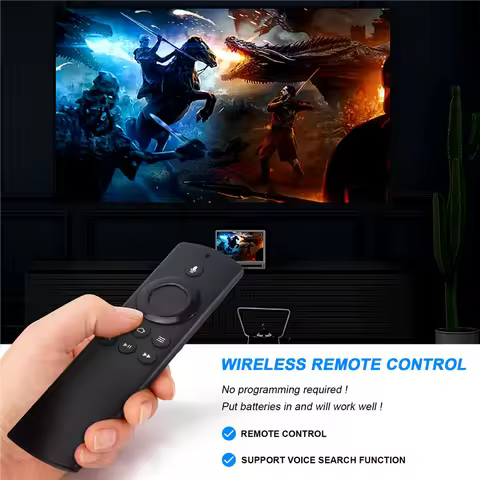 High Quality-Voice Remote Control DR49WK B PE59CV Replacement 2Nd Gen Remote For Amazon Fire TV Box,