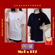 KATUN KAOS BTS X McD COMBED COTTON 30s / BTS x McD Tshirt / Kaos BTS HQ