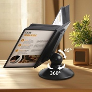 Menu Holder For A4 Rotating Flip Page Desktop Display Storage 10page