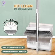 Broom Cleaning Dustpan Broom Set Practical Folding Broom Dustpan Set