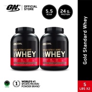 Optimum Nutrition Gold Standard 100% Whey Protein (5lbs)  x 2 | Whey Protein Isolate #1 Ingredient