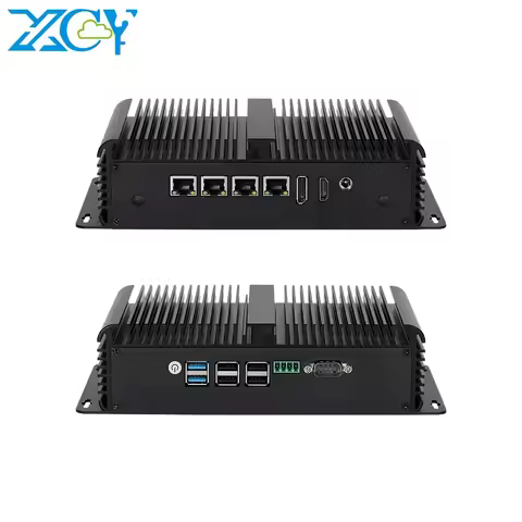 XCY Pfsense Mini Pc N100 4 Ethernet Ports Fanless Firewall Motherboard Server Router Wireless Custom