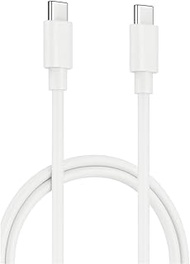 Ewent USB-C to USB-C Cable 3 m White - PD 60 W (20 V/3A) + Data Transfer 480 Mbps, PVC, Shielding Ty