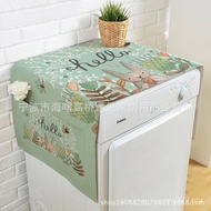 Double Door Fabric Decoration Cover Refrigerator Cover Refrigerator Refrigerator Fixed Anti-dust Cov