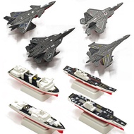 Alloy Warship Model Aircraft Carrier Destroyer 055 Supply Ship Fighter J-20 Small Gifts Assembling T