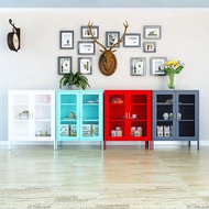 [PRE ORDER]  Colorful Iron Display Shelf Side Cabinet Kabinet Besi