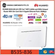 Huawei B535-836 Dual-Band  4G/5G CPE WiFi 2.4GHz & 5GHz Hotspot Sim Card Router with 4 Gigabit Ether