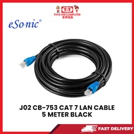 J02 CB-753 CAT 7 LAN CABLE 5 METER BLACK