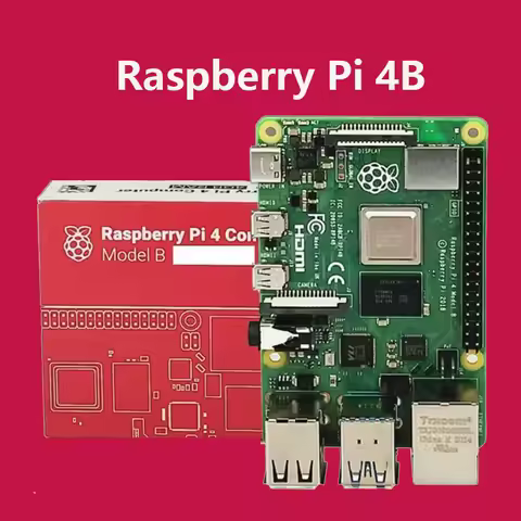 2025 Raspberry Pi 4B 2G4G8G RAM Linux Board Cortex-A72 64-bit Quad Core 1.5GHz SOC 2.4&5.0 GHz WiFi 